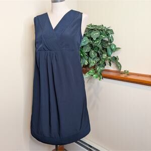 GAP Maternity Sleeveless Black Crossover V-Neck Pintuck Dress Size Small